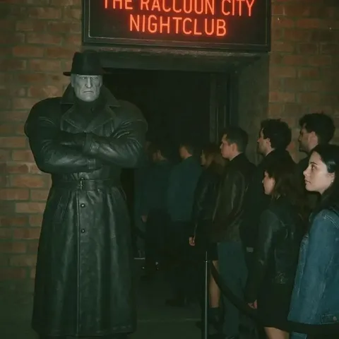 Mr. X Guards the Nightclub