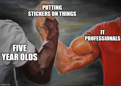 Putting Stickers on Things