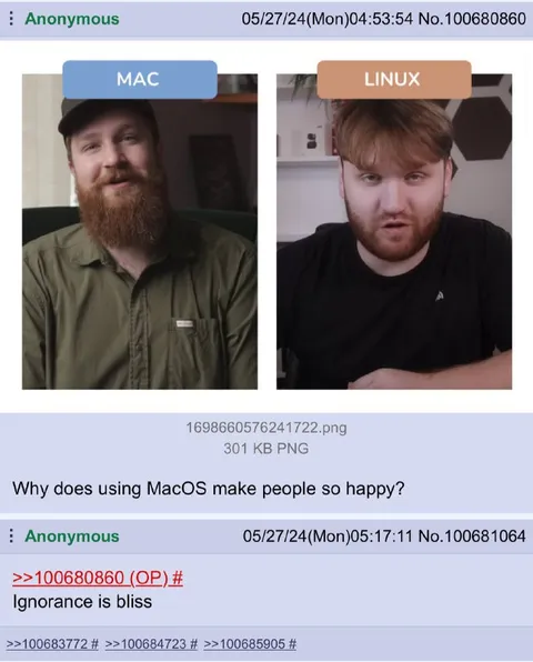MacOS Makes People Happy