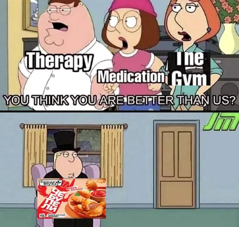 Therapy Medication and No Gym