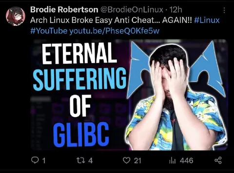 Eternal Suffering of GLIBC