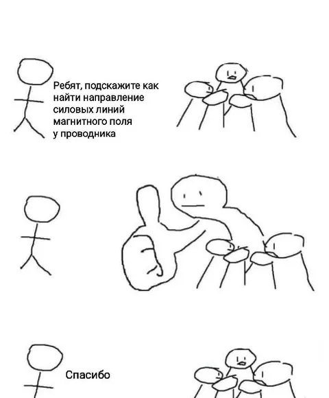 Как найти направление магнитного поля