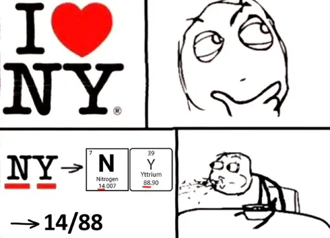 I Love NY Chemistry Joke