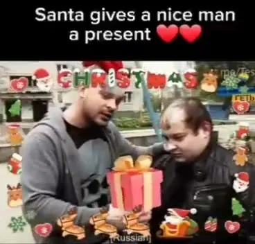 Santa Gives a Nice Man a Present