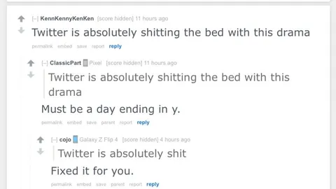 Twitter Shitting the Bed