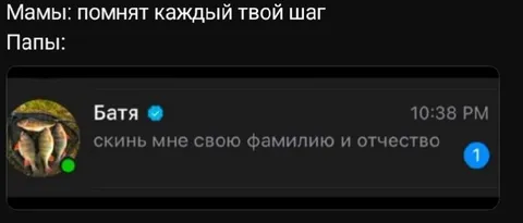 Папа забыл отчество сына