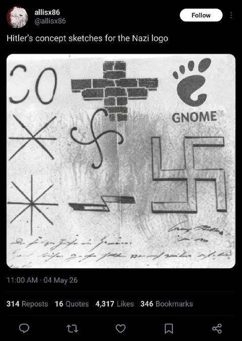 Hitler’s Nazi Logo Sketches