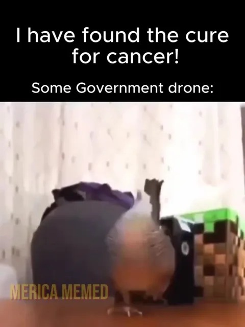 Government Drone Ignores Cancer Cure