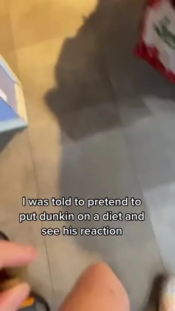 Dog Pretends to Hate Dunkin
