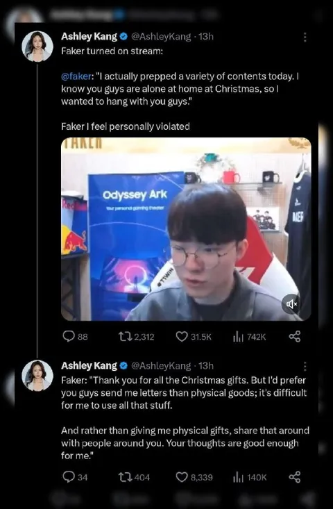 Faker Feels Personally Violated