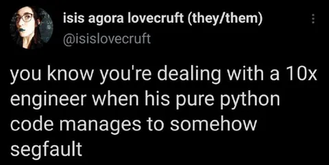 Pure Python Causes Segfault