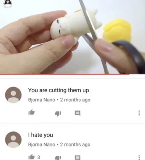 You Are Cutting Them Up