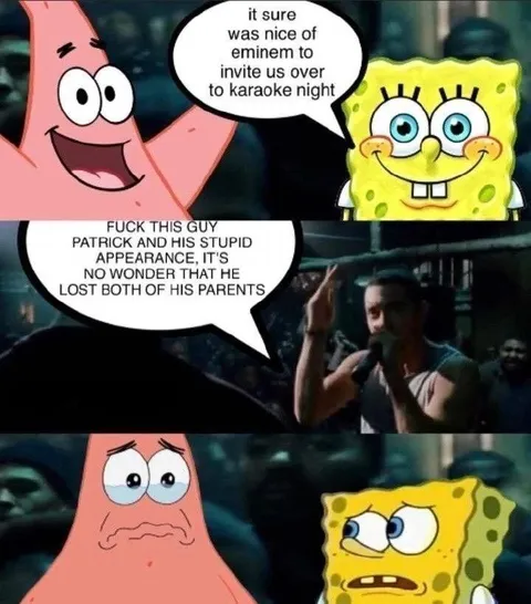 Patrick Insults Eminem at Karaoke Night