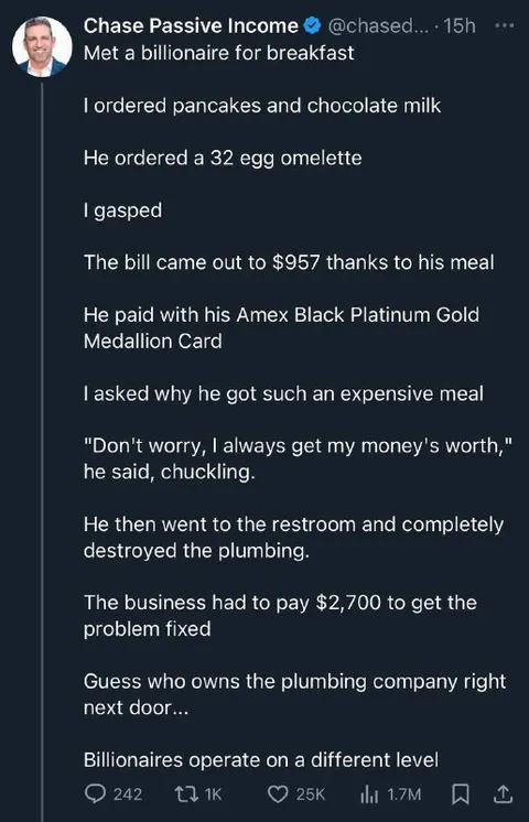 Billionaires Operate Differently