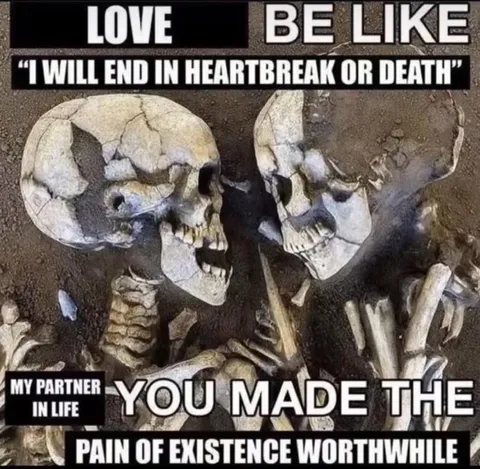 Skeleton Couple Love Meme