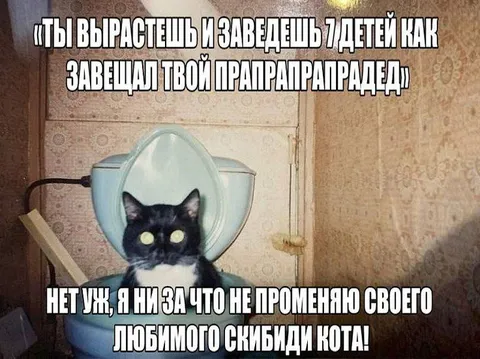 Скибиди-кот против семерых детей