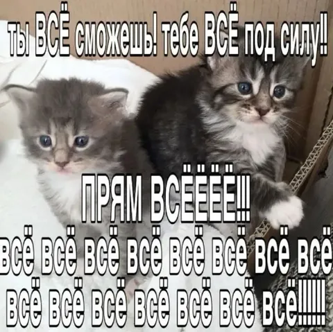 Ты всё сможешь, тебе всё под силу