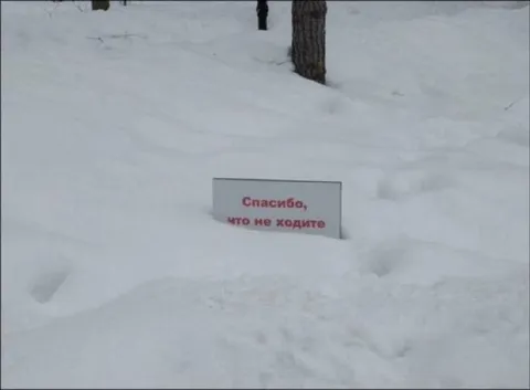 Спасибо, что не ходите