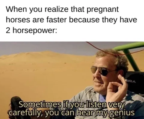 Pregnant Horses Have Two Horsepower