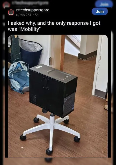 Monitor on a Mobility Chair