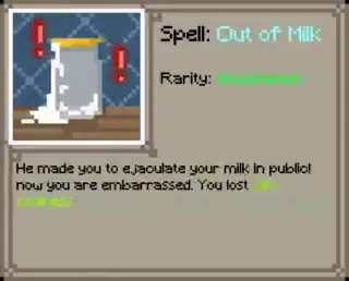 Out of Milk Spell