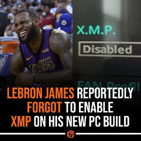 LeBron Forgot to Enable XMP