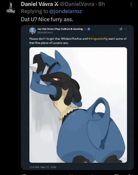 Lucario Has a Nice Furry Ass
