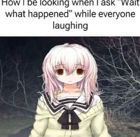Asking What Happened While Everyone Laughs