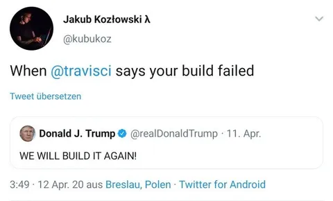 When Travis CI Build Failed