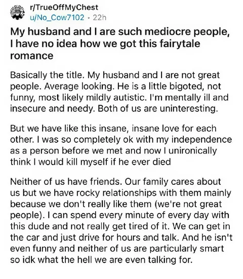 Mediocre Couple's Fairytale Romance