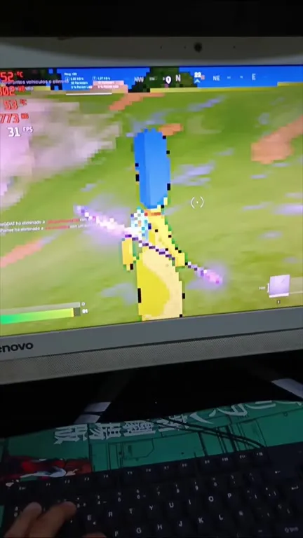 Банан бегает по Fortnite