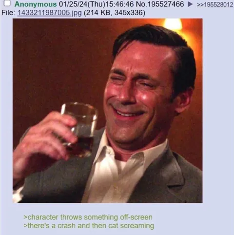 Character Throws Something Off-Screen
