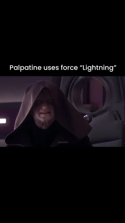 Palpatine uses force Lightning