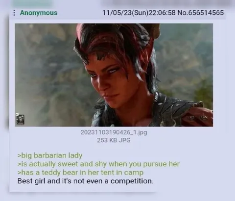 Big Barbarian Lady Is Sweet