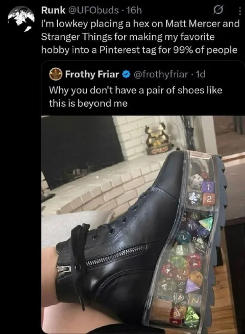 D&D Dice Sole Shoes