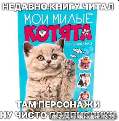 Мои милые котята с наклейками