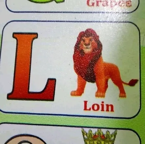 Le lion écrit « Loin »