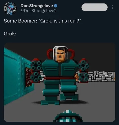 Boomer Asks Grok If It’s Real