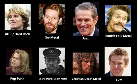 Metal Genres Face Chart