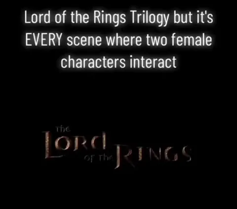 Female Scenes in Lord of the Rings