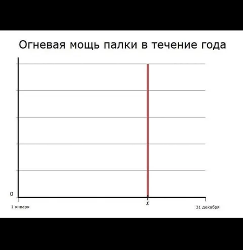 Огневая мощь палки за год