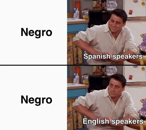 Spanish Speakers Say Negro