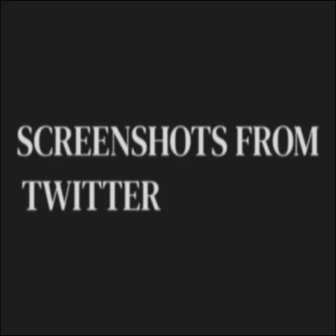 Screenshots from Twitter
