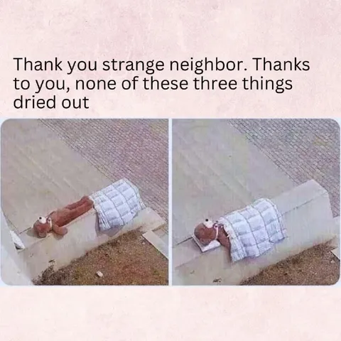 Neighbor Keeps Them From Drying Out