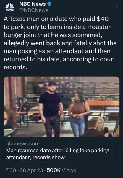 Date After Fake Parking Attendant Shooting