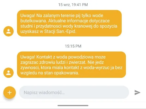 Powódź i zakaz picia wody