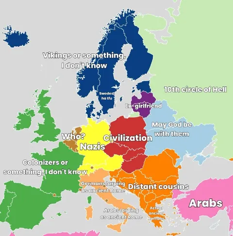 Europe Civilization Map Meme