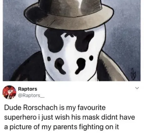 Rorschach's Parents Fighting Mask