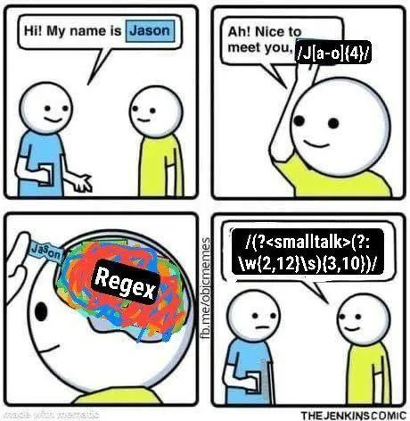 Regex Replaces Small Talk