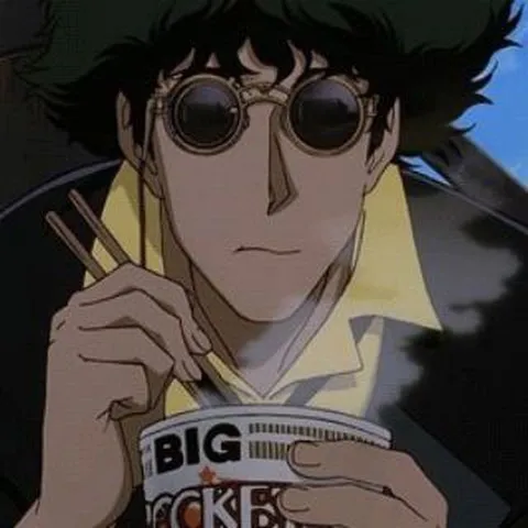 Spike Spiegel Eating Noodles